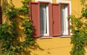 windows of a traditional Italian house