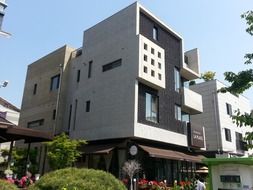 modern building at city, republic of korea