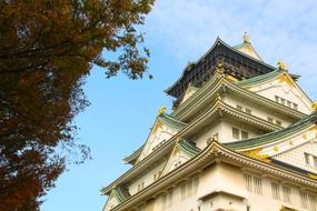Osaka Castle, bottom view