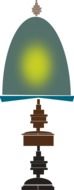 Drawing of a vintage lamp