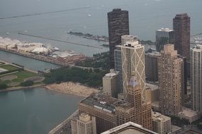 Aerial view of Chicago