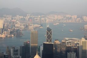 Skyscrapers in Hong-Kong