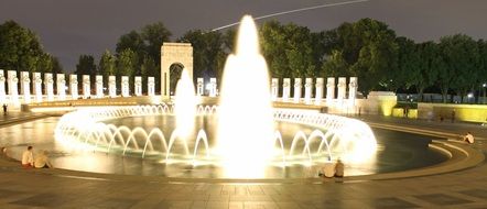 fountains of the memorial of World War II, US