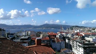 view of the port in Galicia