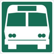 clipart of bus sign