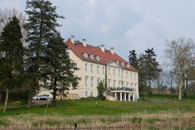 Castle near the trees in the Germany