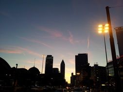 night view of the city