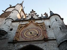 clock tower, france, auxerre