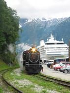 Steam locomotive in Alaska