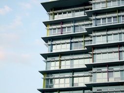 Windows of the building of modern architecture