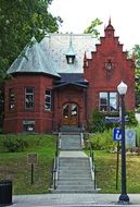 brick library building