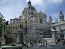 Cathedral in the city, spain, Madrid