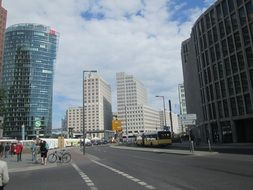 View of modern Berlin city