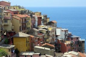 panorama of the Italian Riviera