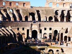 roman empire colosseum amphitheater in rome