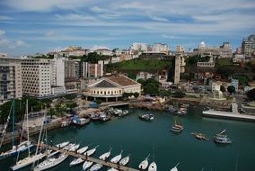 panorama of Salvador in Brazil