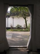 carved building door, china, suzhou