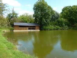 lakeside building in France