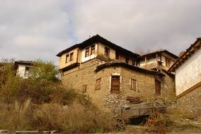 landscape of traditional village house in bulgaria