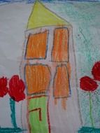 children drawing home