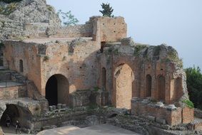 classical Ruins of the amphitheatre, Italy