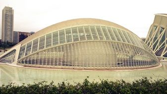 modern city of arts and sciences in Valencia