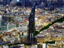 Beautiful view of Paris in France