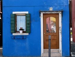 old colorful houses, Italy, venice, burano