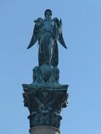 angel statue on a column