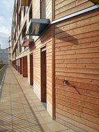 wooden walls in the house