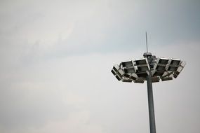 big street lamp against the cloudy sky