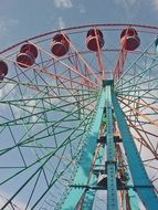 wheel review in a city park