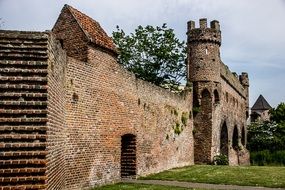 city wall in zutphen netherlands