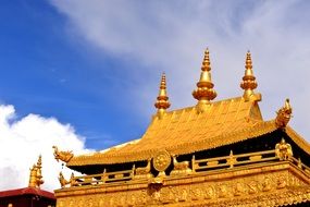 Gold temple in China