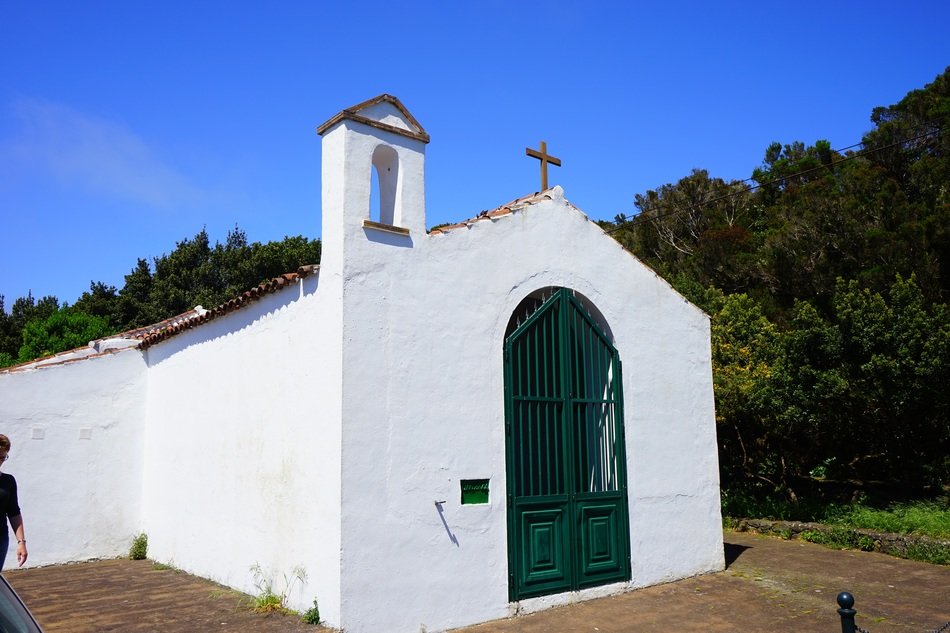 White house of worship in Tenerife