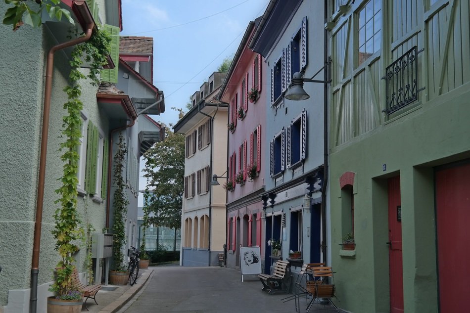 colorful side street in Baden