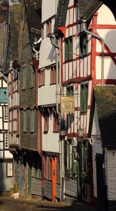 building facade in the old town, monschau