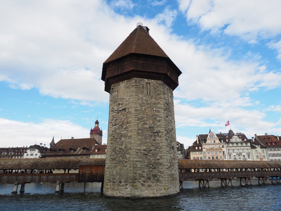 chapel bridge and water tower lucerne