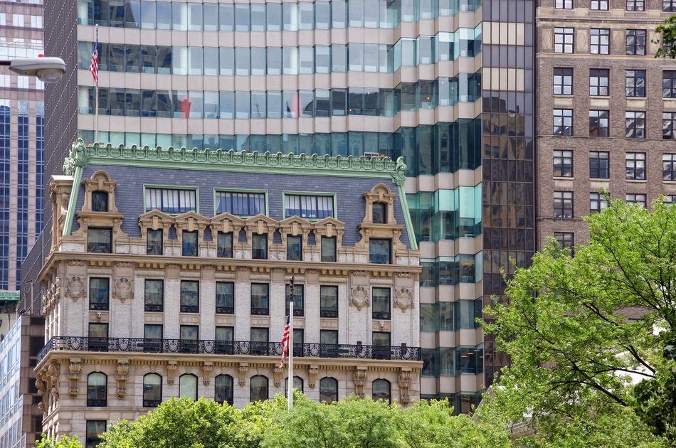 glass facades of buildings in Manhattan, New York