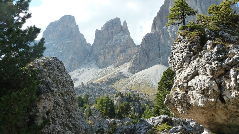 Langkofel Group in Dolomites