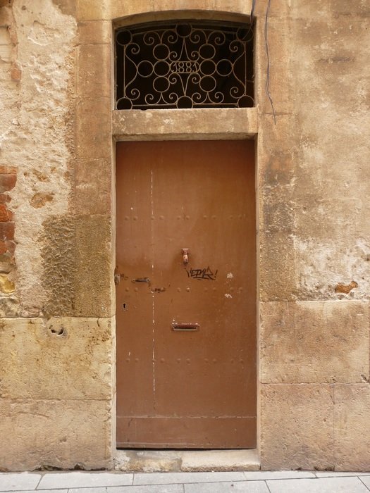 wooden door in Spain