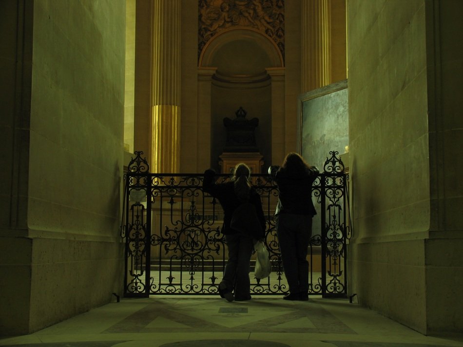 visitors in an old europian meseum