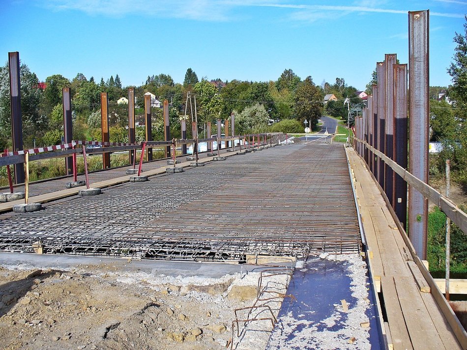 The construction of the bridge