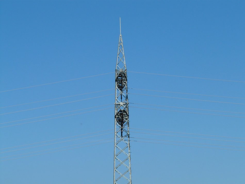 iron pylon for electricity transmission