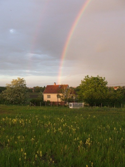 The rainbow is beautiful