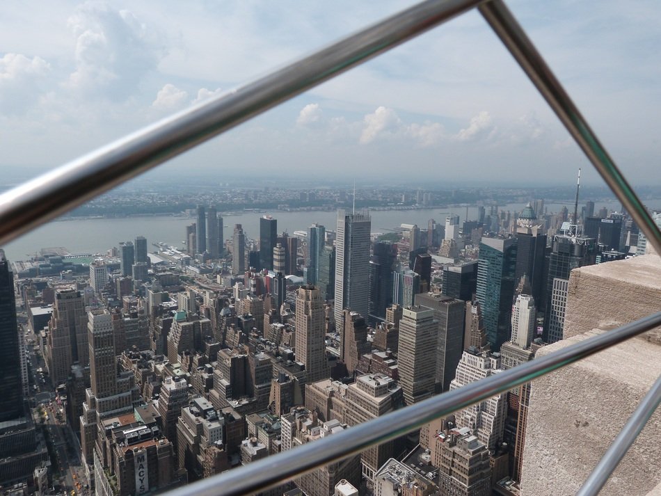 on the roof of the Empire State Building
