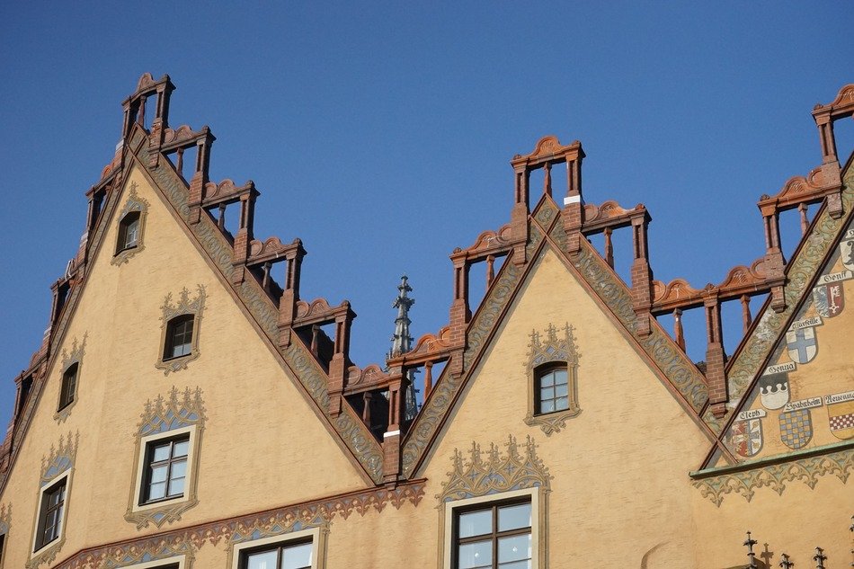 beige town hall in Ulm