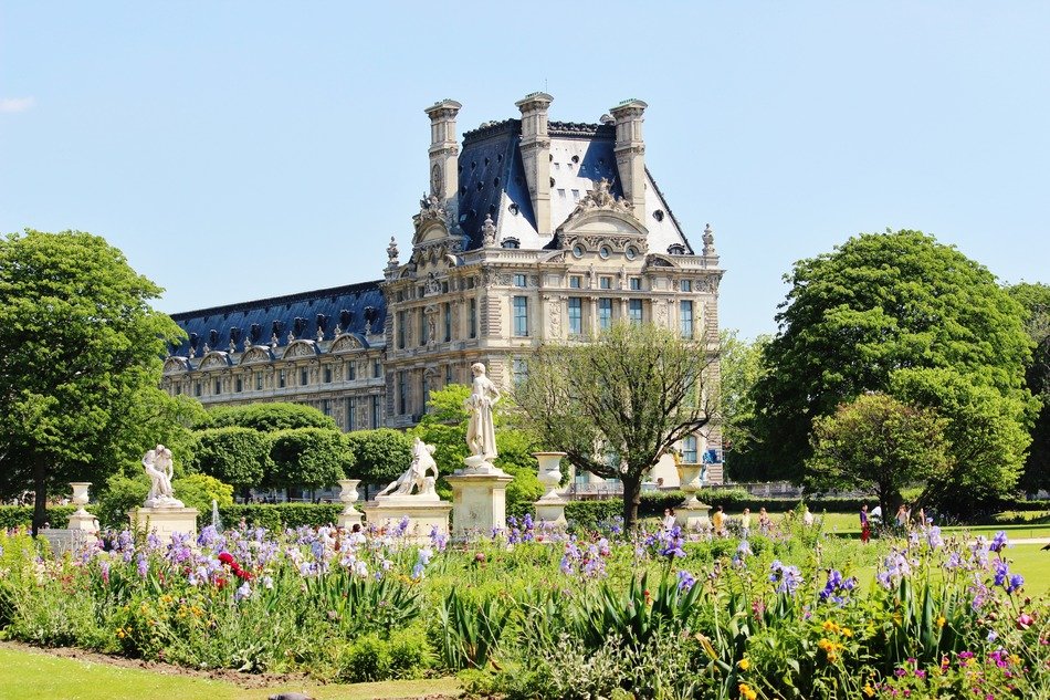 Palais Royal - the area, the palace and the park, located in Paris