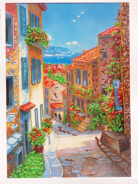 picturesque drawing of the city
