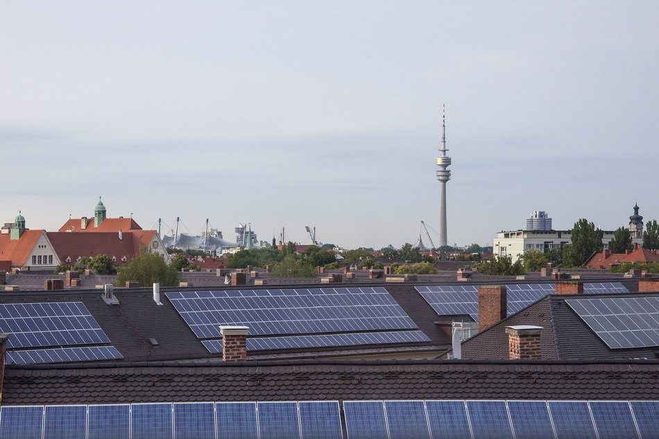 light panels on the roofs in Bavaria